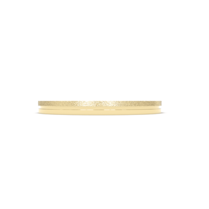 Aliança em Ouro Amarelo 18K com Friso 3mm