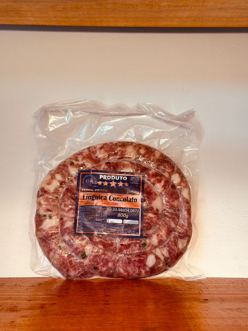 Linguiça de pernil picado 